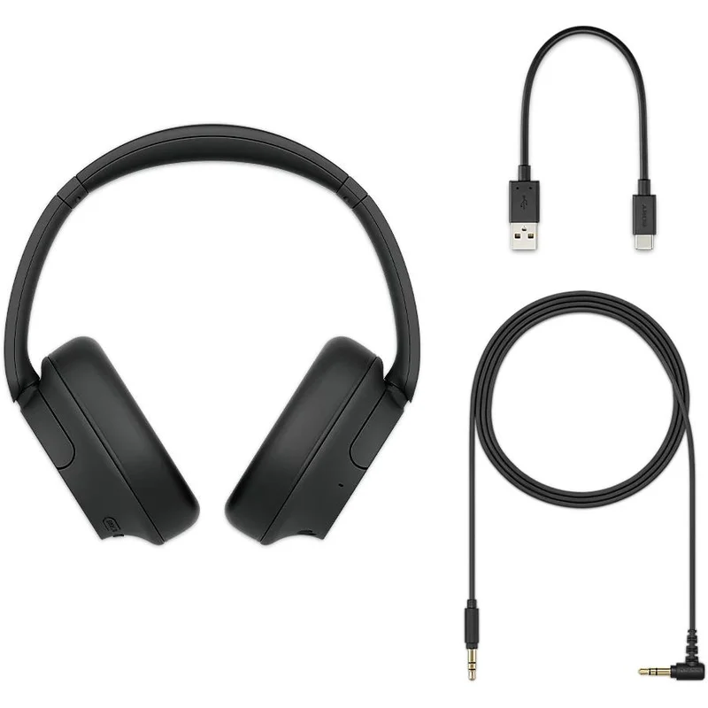 Casque d'écoute sans fil Bluetooth réduction de bruit, Sony WHCH720N - Noir