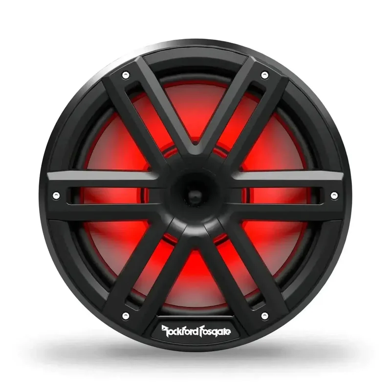 ROCKFORD M2-10HB – Haut-parleurs marins coaxiaux 25 cm Color Optix™ – 300W RMS – 4 Ohms – Version noire