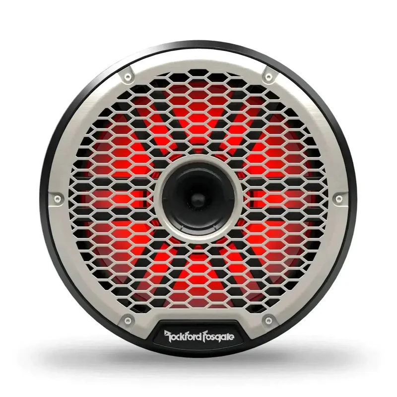 ROCKFORD M2-10HB – Haut-parleurs marins coaxiaux 25 cm Color Optix™ – 300W RMS – 4 Ohms – Version noire