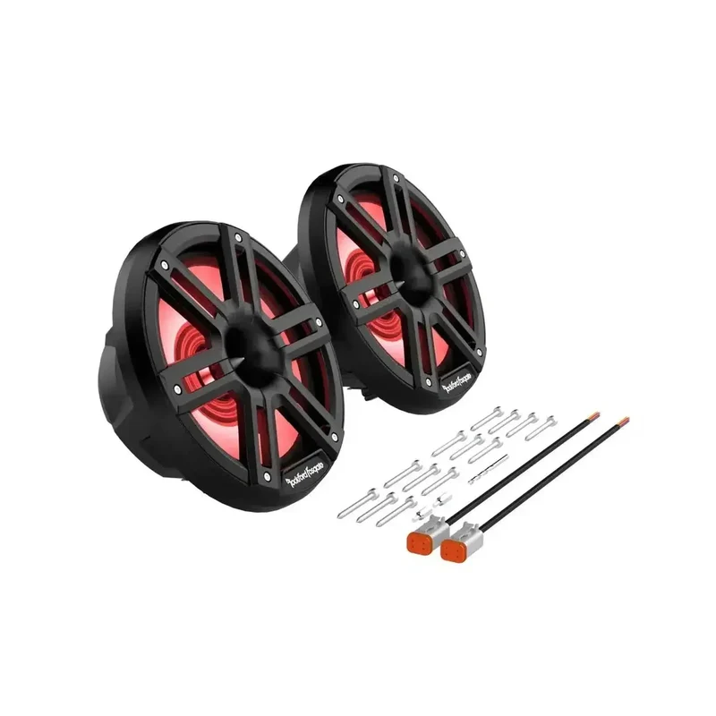 ROCKFORD M2-8HB – Haut-parleurs Coaxiaux Marine 8" (20 cm) – 300W RMS – Color Optix™ – IPX6 – Tweeter Horn – Noir
