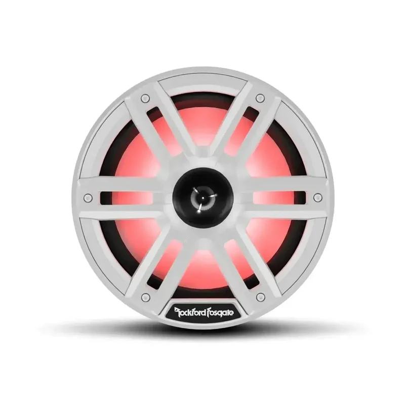 ROCKFORD M2-8H – Haut-parleurs Coaxiaux Marine 8" (20 cm) – 300W RMS – Color Optix™ – IPX6 – Tweeter Horn – Blanc