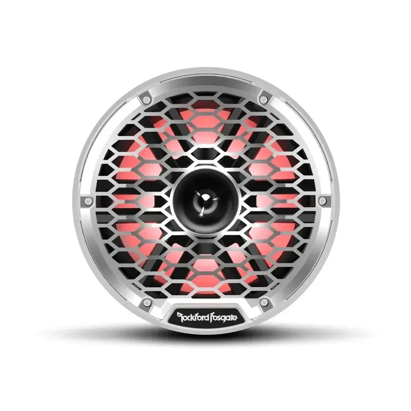 ROCKFORD M2-8H – Haut-parleurs Coaxiaux Marine 8" (20 cm) – 300W RMS – Color Optix™ – IPX6 – Tweeter Horn – Blanc