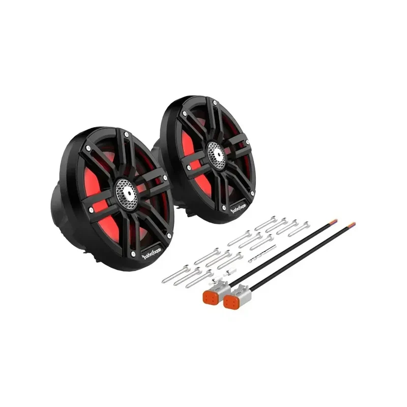 ROCKFORD M2-65B – Haut-parleurs Coaxiaux 2 voies Marine 6.5" (16,5 cm) – 150W RMS – Color Optix™ – IPX6 – Noir