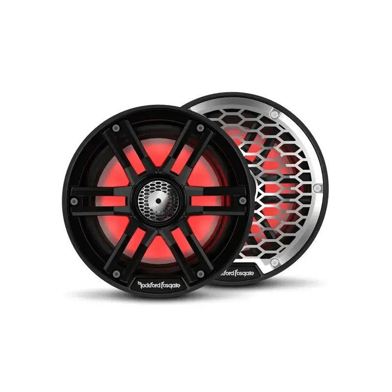 ROCKFORD M2-65B – Haut-parleurs Coaxiaux 2 voies Marine 6.5" (16,5 cm) – 150W RMS – Color Optix™ – IPX6 – Noir