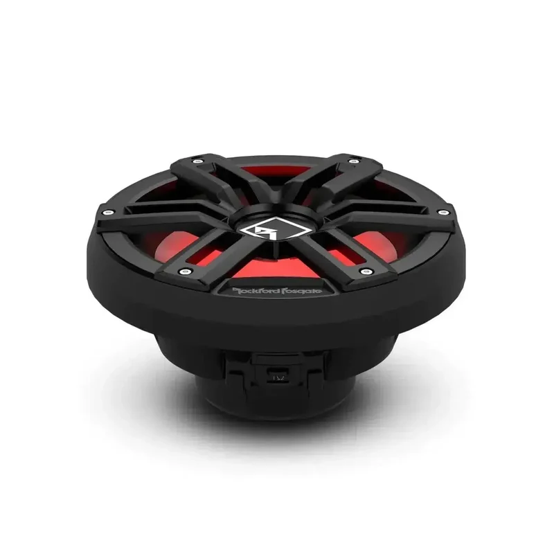 ROCKFORD FOSGATE M2D2-10SB – Subwoofer Marin 10" DVC 2 Ohm avec Éclairage RGB Color Optix™ (Grille Sport Inox)