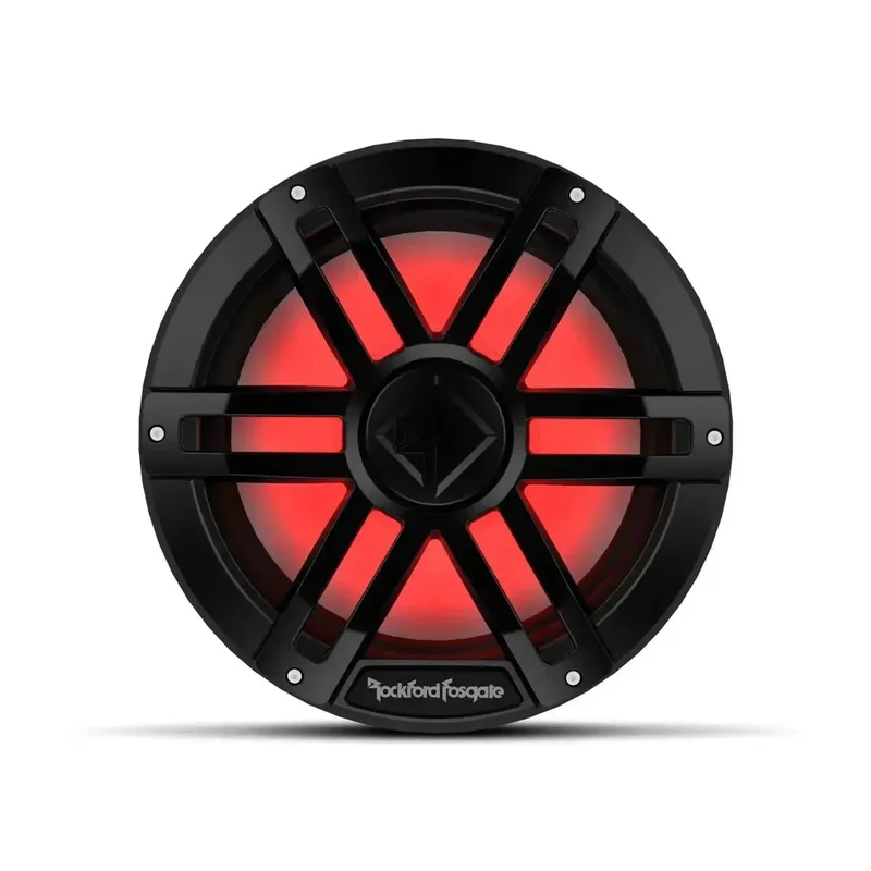 ROCKFORD FOSGATE M1D2-12B – Subwoofer Marin 12" DVC 2 Ohm avec éclairage RGB Color Optix™ (Grille Noire)