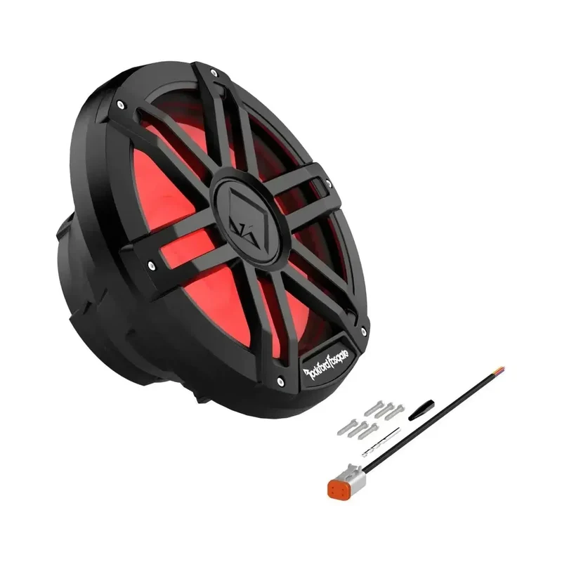ROCKFORD FOSGATE M1D2-12B – Subwoofer Marin 12" DVC 2 Ohm avec éclairage RGB Color Optix™ (Grille Noire)