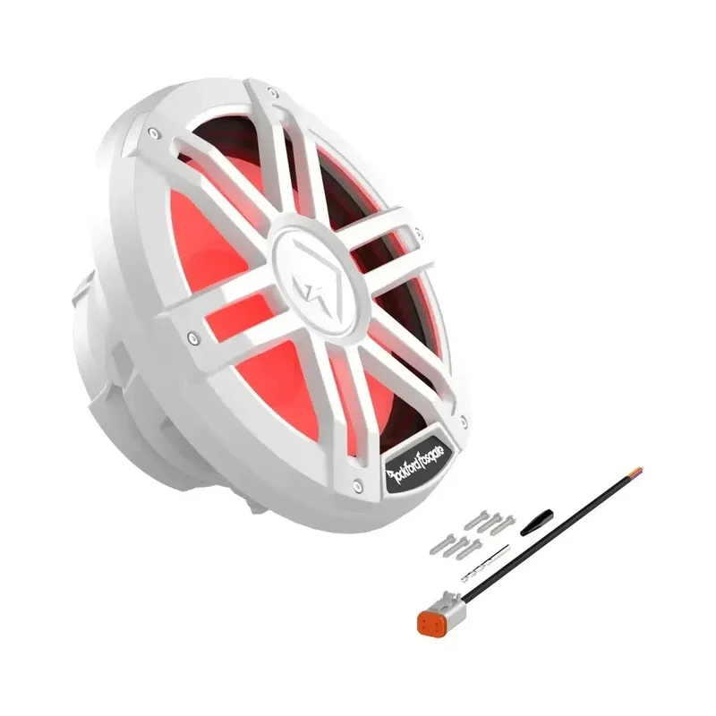 ROCKFORD FOSGATE M1D2-12 – Subwoofer Marin 12" DVC 2 Ohm avec éclairage RGB Color Optix™ (Grille Noire)