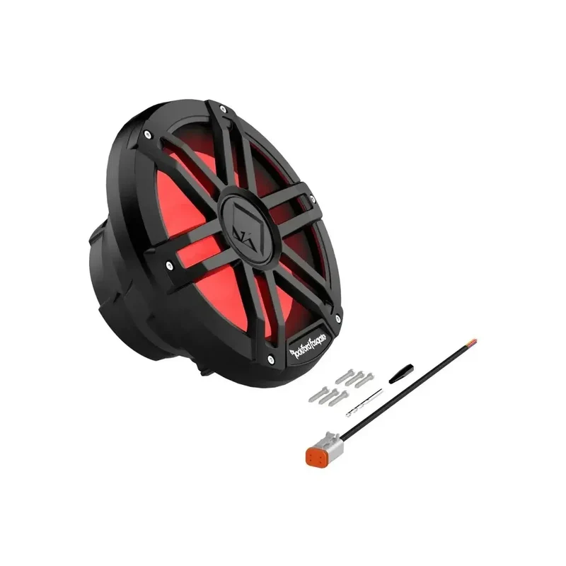 ROCKFORD FOSGATE M1D4-10B – Subwoofer Marin 10" DVC 4 Ohm avec éclairage RGB Color Optix™ (Grille Noire)