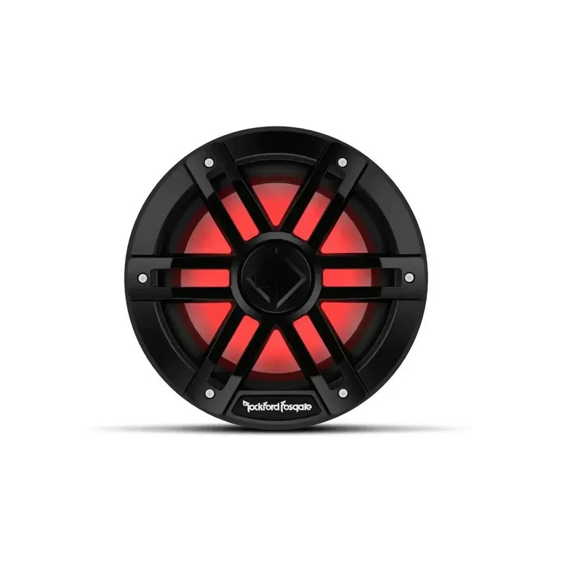 ROCKFORD FOSGATE M1D4-8B – Subwoofer Marine 8" DVC 4 Ohm Noir avec éclairage RGB Color Optix