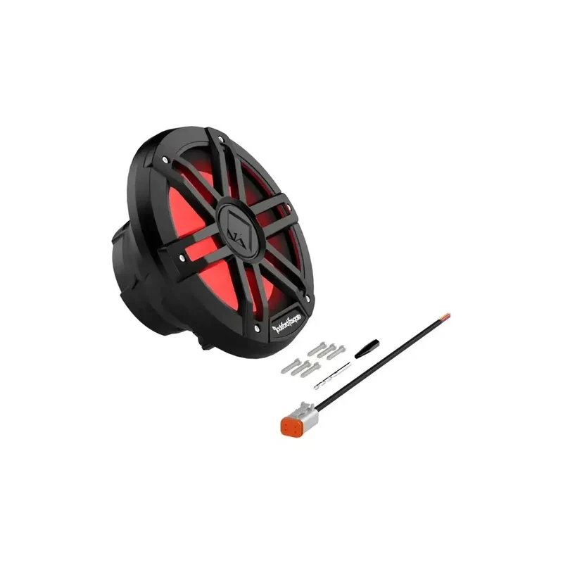 ROCKFORD FOSGATE M1D4-8B – Subwoofer Marine 8" DVC 4 Ohm Noir avec éclairage RGB Color Optix