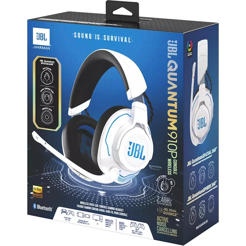 Casque gaming professionnel PLAYSTATION Sans-Fils , JBL Quantum 910P - Noir