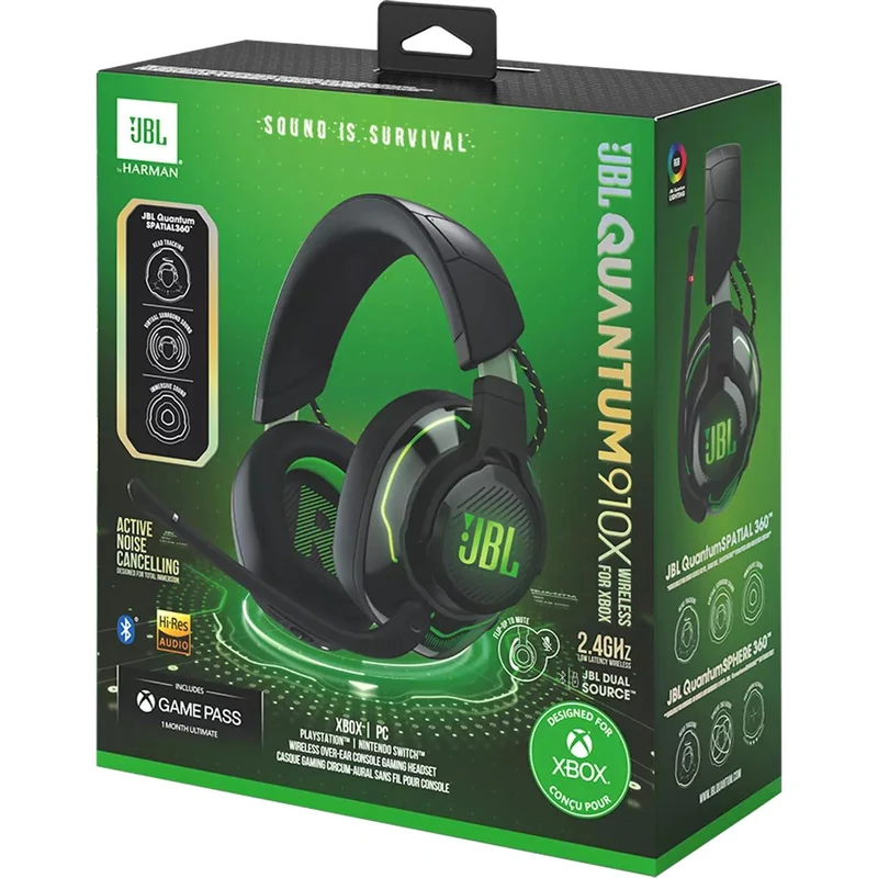 Casque gaming professionnel XBOX Sans-Fils , JBL Quantum 910X - Noir