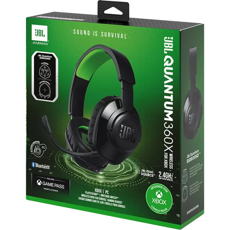 Casque gaming professionnel Xbox Sans-Fils , JBL Quantum 360X - Noir