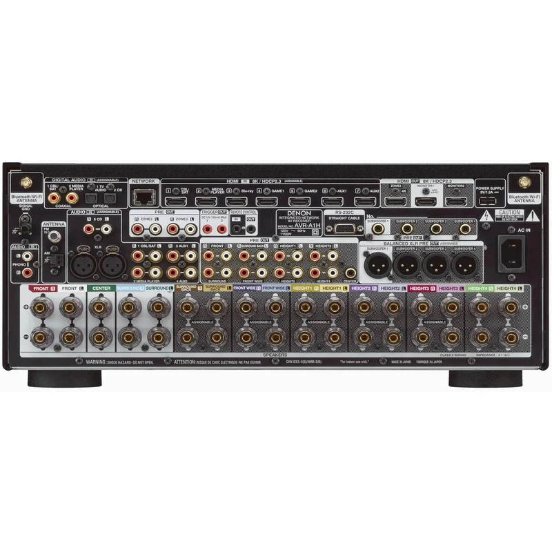 Récepteur AV 8K 15.4 150w canaux, Denon AVR-A1H