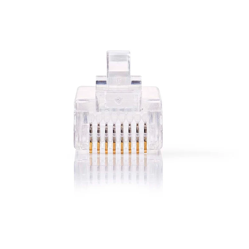 RJ45-Connector Male - Solid UTP CAT5e - Recht