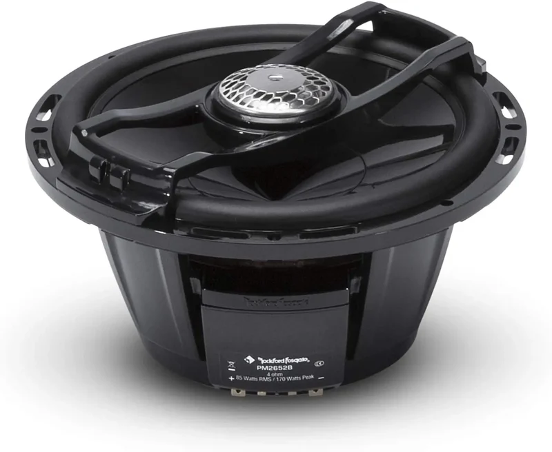 ROCKFORD FOSGATE PM2652B – Haut-parleurs marins coaxiaux 16,5 cm en caisson – 85 W RMS – Noir