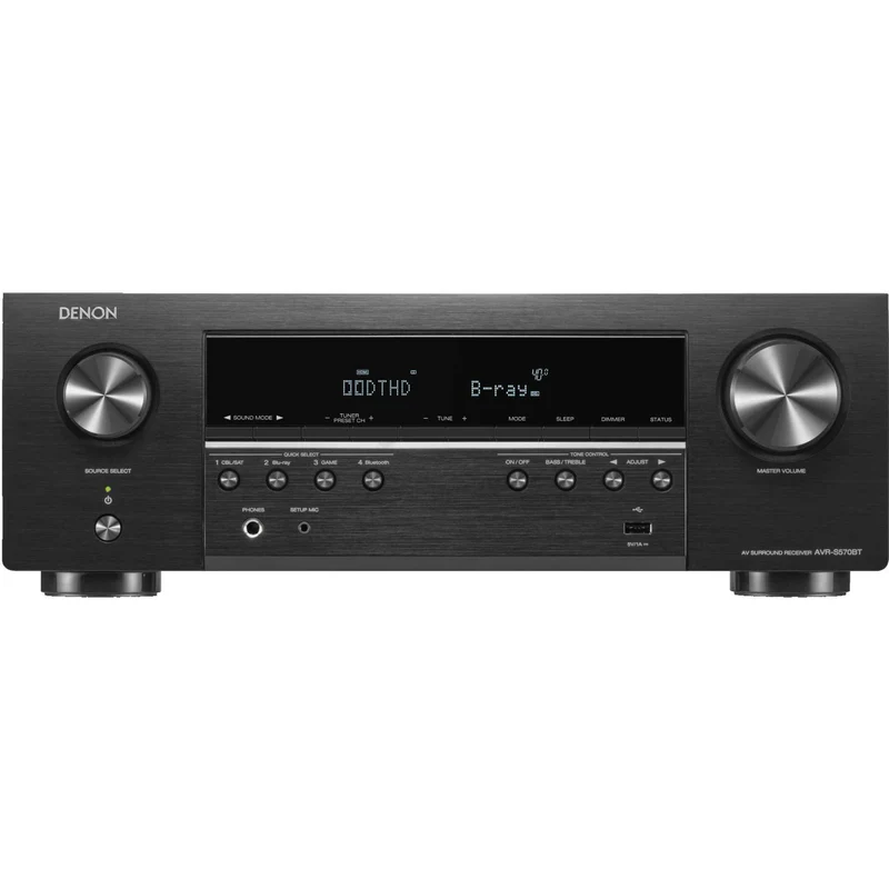 Récepteur AV 5.2 canaux, Denon AVR-S570BT