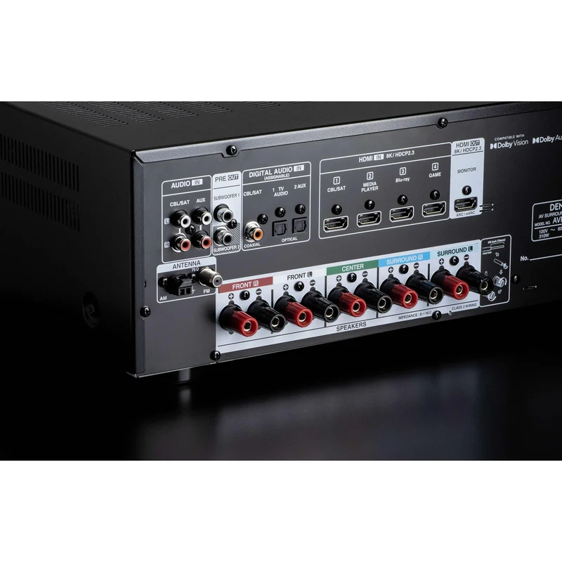 Récepteur AV 5.2 canaux, Denon AVR-S570BT