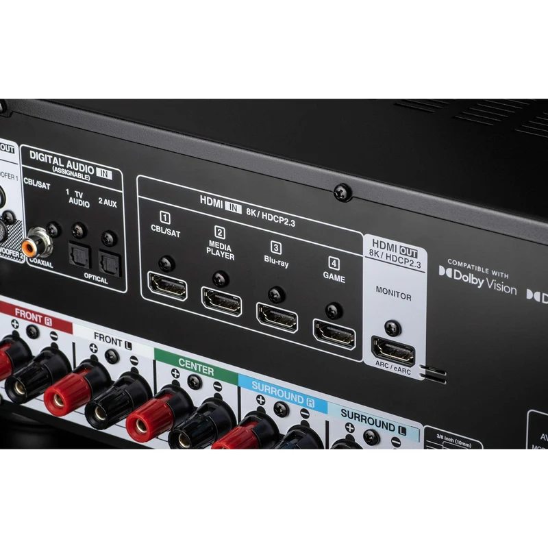 Récepteur AV 5.2 canaux, Denon AVR-S570BT