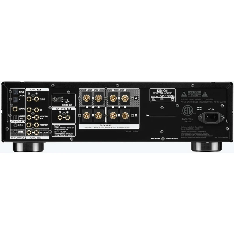 Amplificateur intégré avec mode DAC, Denon PMA-1700NE - Noir