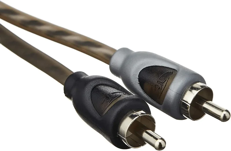 ROCKFORD RFI-10 – Câble RCA torsadé – 2 x 3 mètres – Audio stéréo blindé