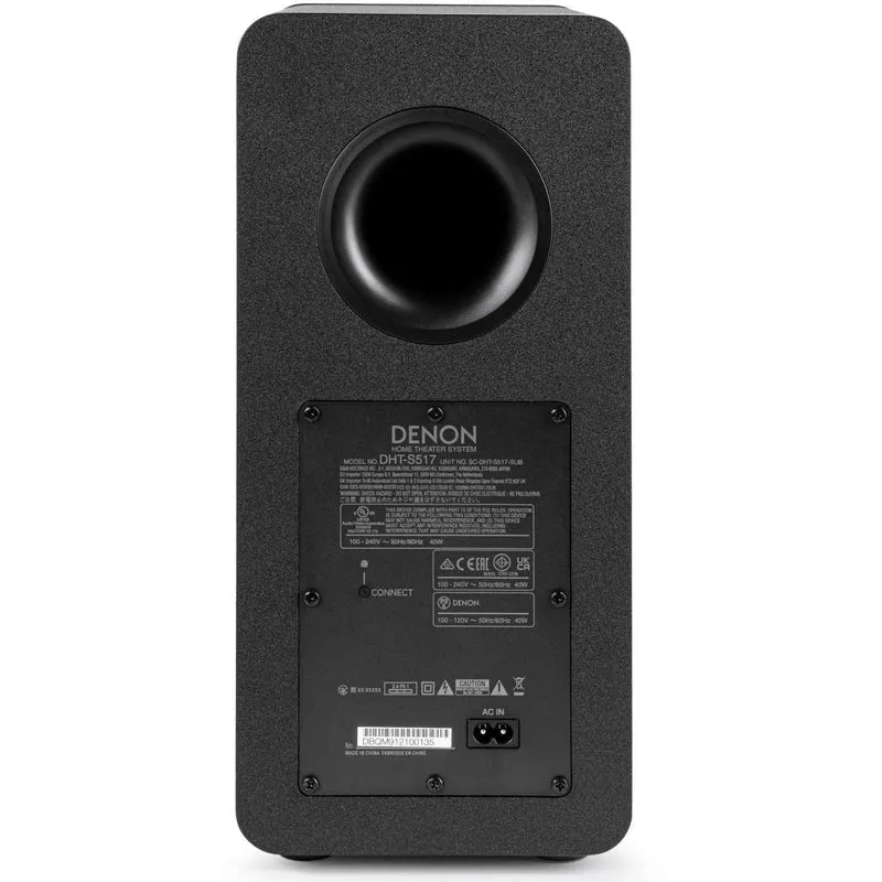Barre de son 3.1.2 canaux avec caisson de basses sans fil, Denon DHT-S517