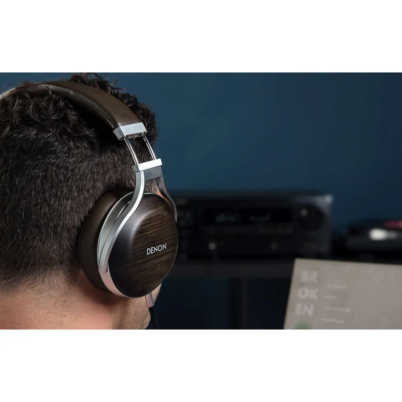 Casque supra-auriculaire haut de gamme Zebrawood, Denon AH-D5200