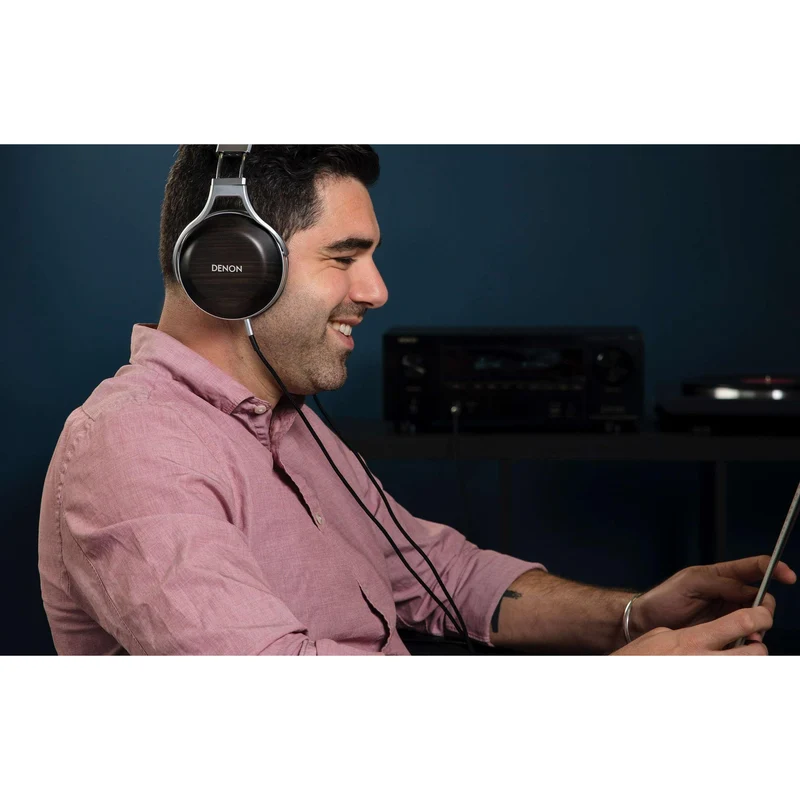 Casque supra-auriculaire haut de gamme Zebrawood, Denon AH-D5200