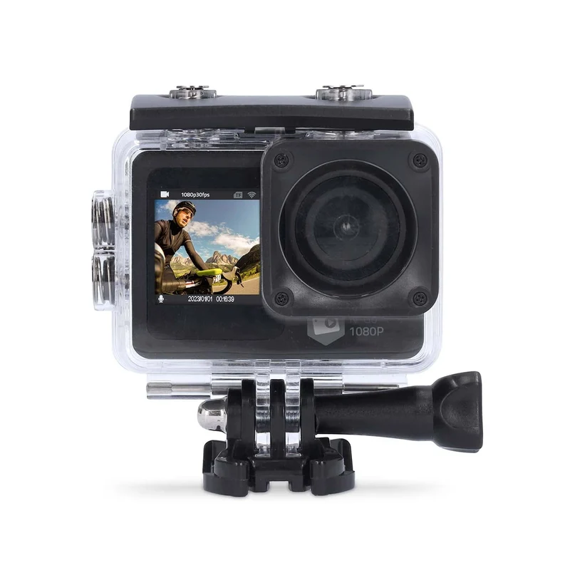 Action Cam Dubbel scherm - 1080p@30fps - 12 MPixel