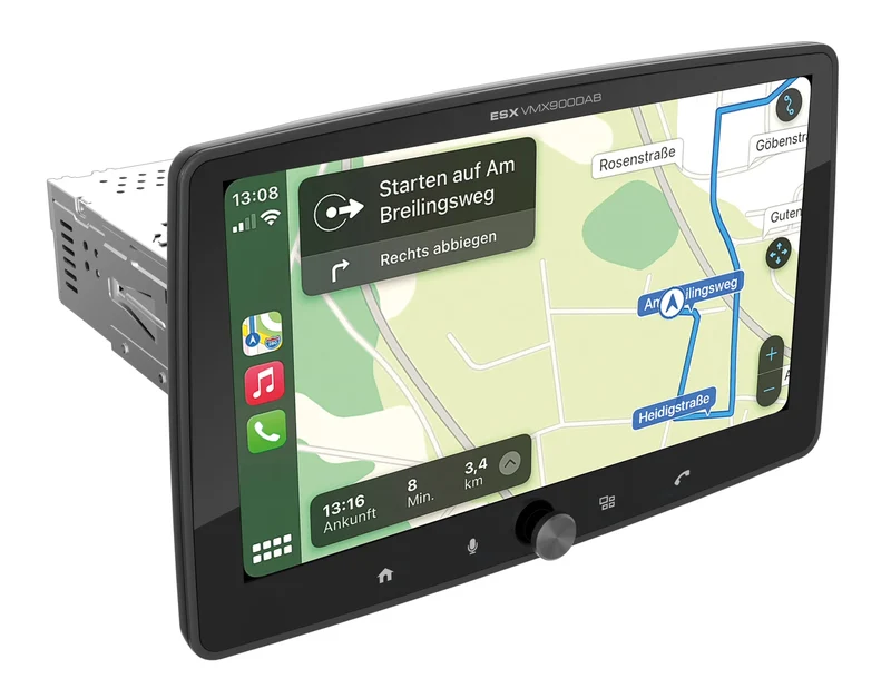 ESX VMX900DAB – Autoradio 1 DIN avec Écran Tactile 9” et CarPlay / Android Auto Sans Fil