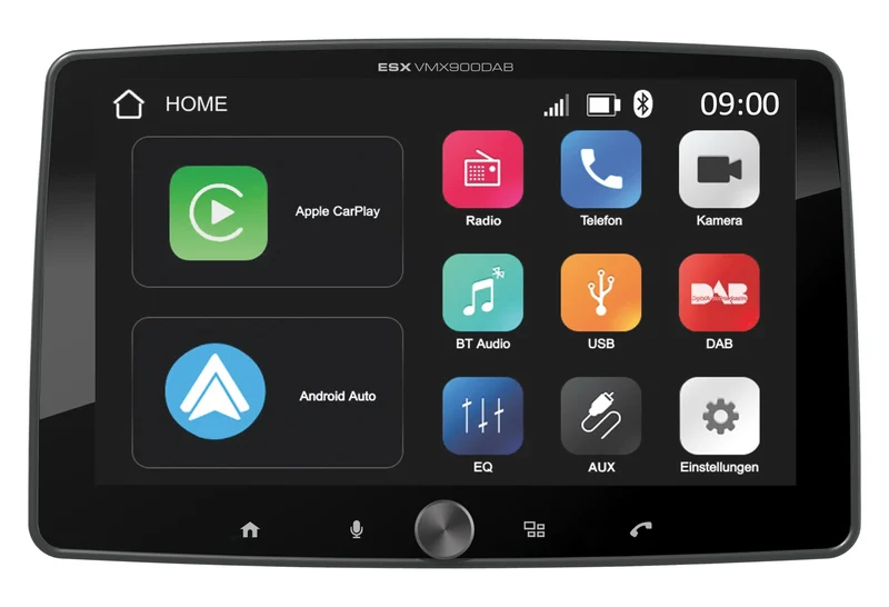 ESX VMX900DAB – Autoradio 1 DIN avec Écran Tactile 9” et CarPlay / Android Auto Sans Fil