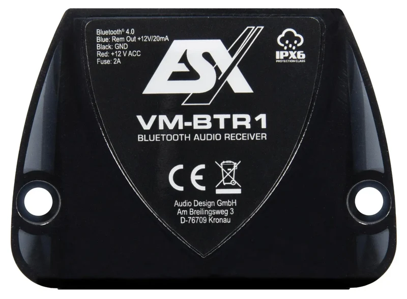 ESX VM-BTR1 – Récepteur Bluetooth 4.0 aptX® Étanche IPX6