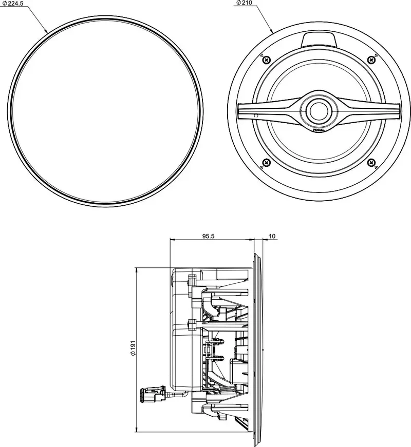 FOCAL Littora 200 ICW 6 - Enceinte encastrable extérieure (Vendu à l'Unité)