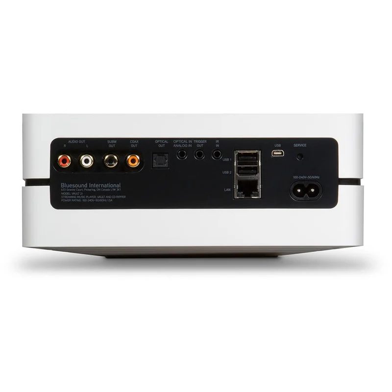 Lecteur Réseau Multi-Pieces 2TB. Bluesound VAULT 2i - Blanc