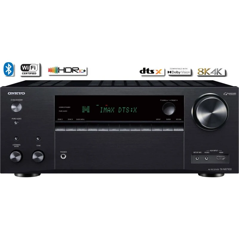 Récepteur AV Réseau 8K 9.2 X 100W, Onkyo TXNR7100