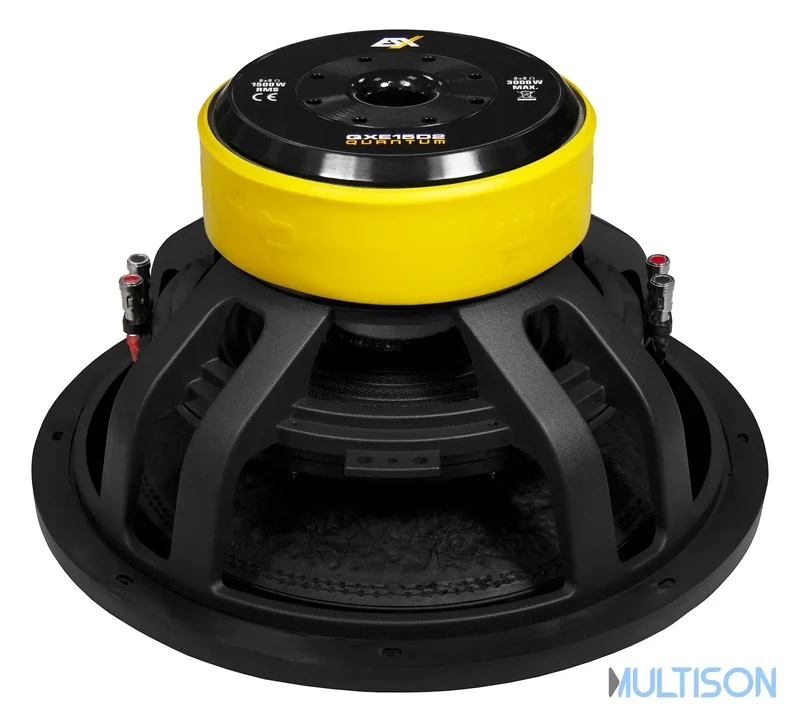 ESX QXE15D2 - Subwoofer Compact 38 cm à Double Bobine Mobile