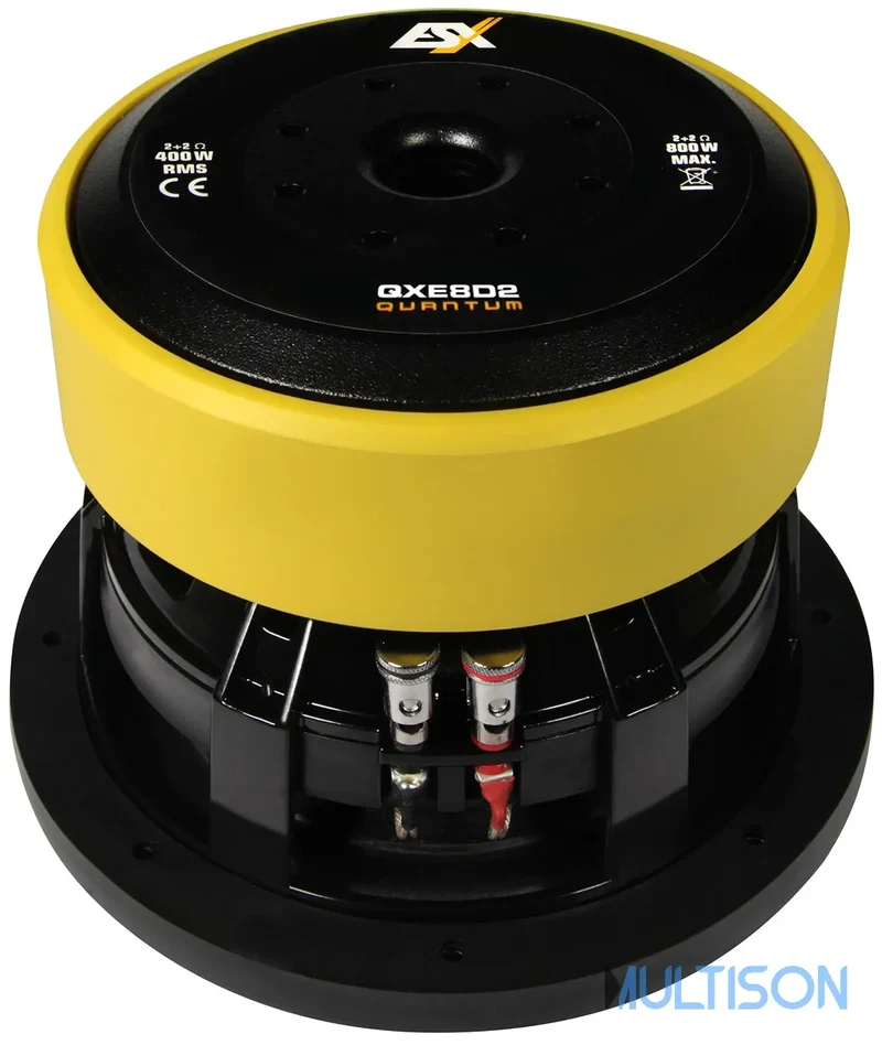 ESX QXE8D2 - Subwoofer Compact 20 cm à Double Bobine Mobile