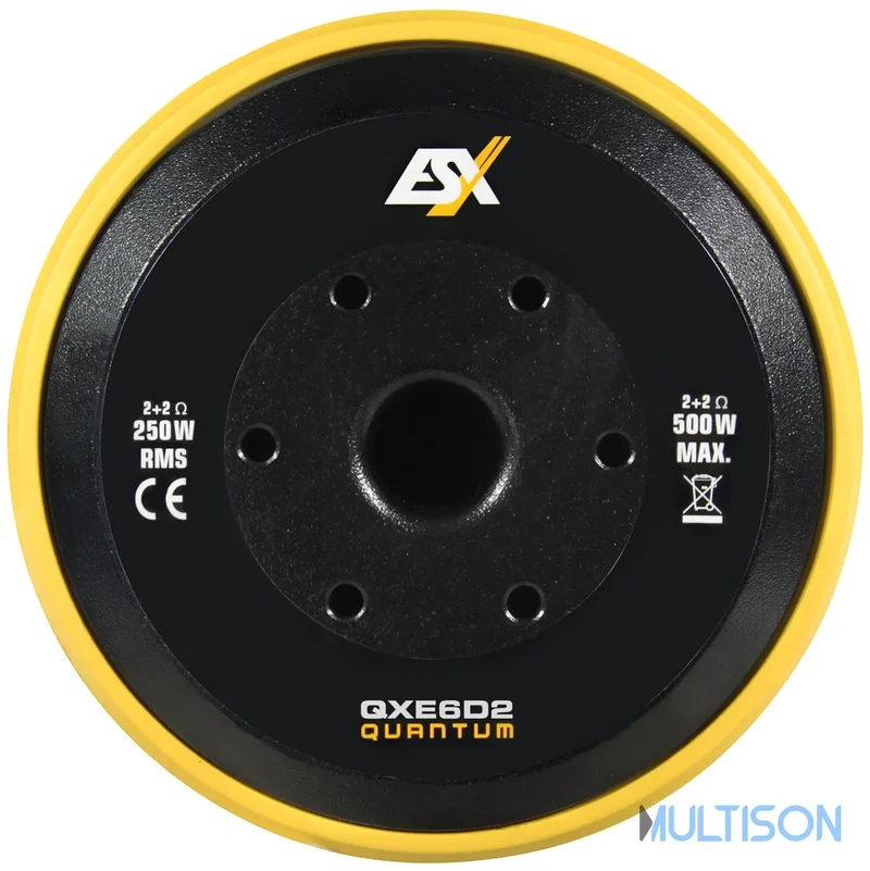 ESX QXE6D2 - Subwoofer Compact 16,5 cm à Double Bobine Mobile