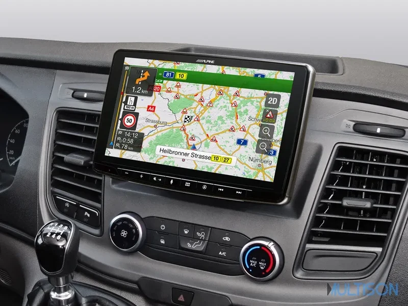 Alpine INE-F904TRA – Écran de navigation 9 pouces pour Ford Transit Custom