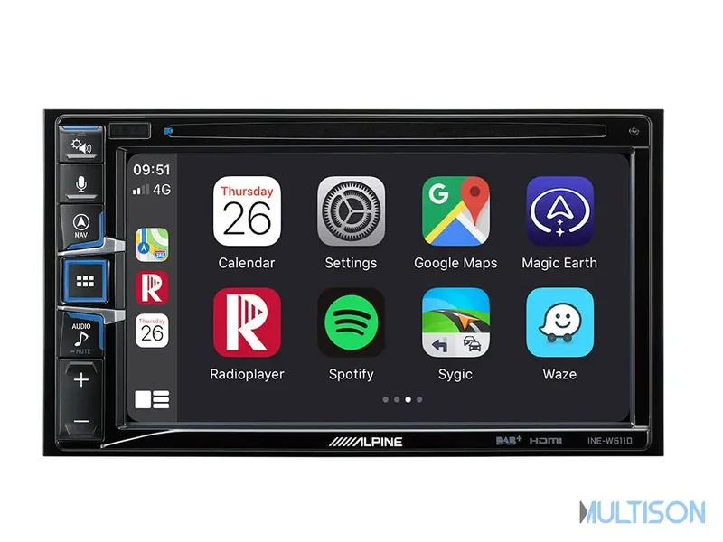 Alpine INE-W611DC - Station multimédia 6.5 pouces pour camping-cars