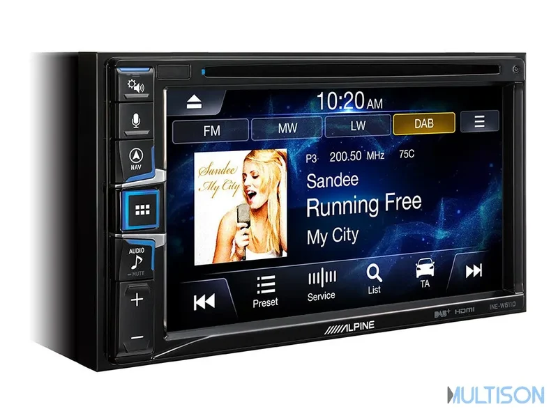 Alpine INE-W611D - Station Multimédia 6,5 pouces avec Navigation Intégrée