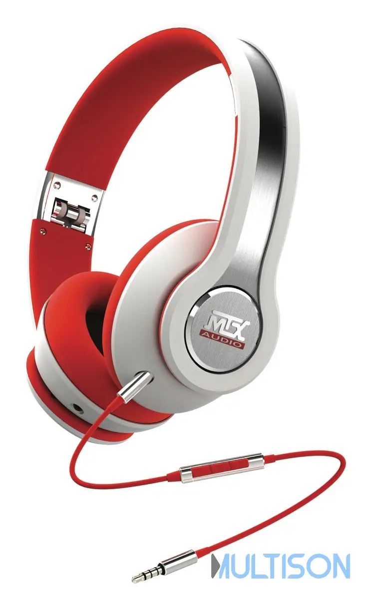 MTX iX1 White - Casque Hi-Fi Circum-Aural Haut-Parleurs Néodymes
