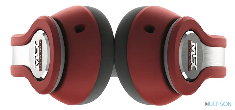 MTX iX1 Red - Casque Hi-Fi Circum-Aural Haut-Parleurs Néodymes