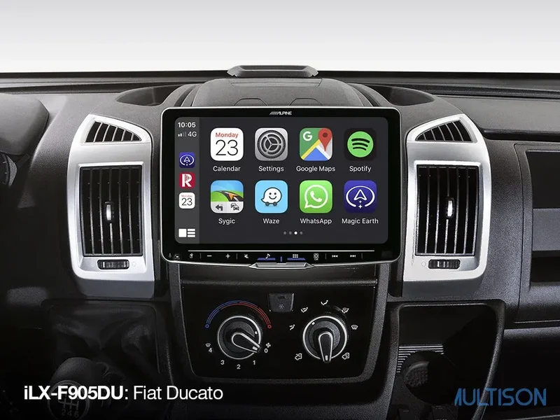 Alpine iLX-F905DU - Autoradio 9 Pouces CarPlay Fiat Ducato Citroën Jumper Peugeot Boxer