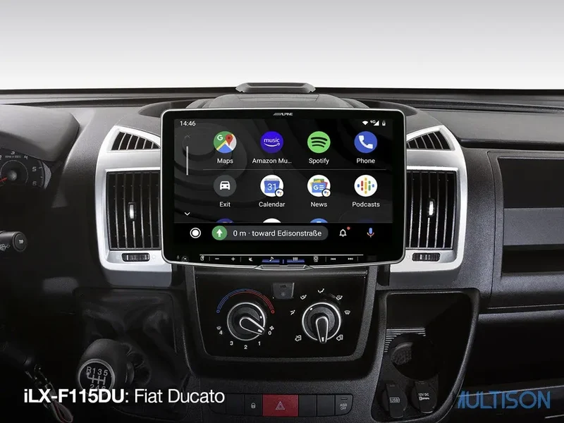 Alpine iLX-F115DU - Autoradio 11 Pouces CarPlay Fiat Ducato Citroën Jumper Peugeot Boxer