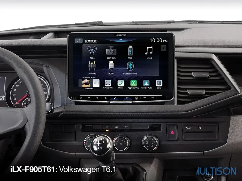 Alpine iLX-F905T61 - Autoradio 9 Pouces Apple CarPlay Volkswagen T6.1 (2019-2022)