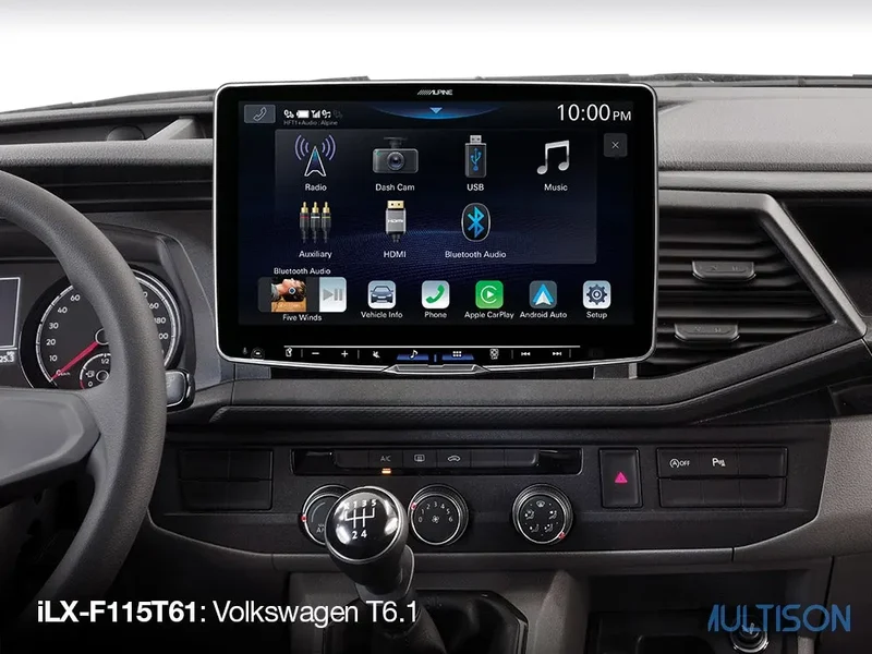 Alpine iLX-F115T61 - Autoradio 11 Pouces Apple CarPlay Volkswagen T6.1 (2019-2022)