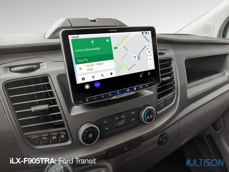 ALPINE iLX-F905TRA - Station Multimédia 9 Pouces pour Ford Transit Custom (2018 →)
