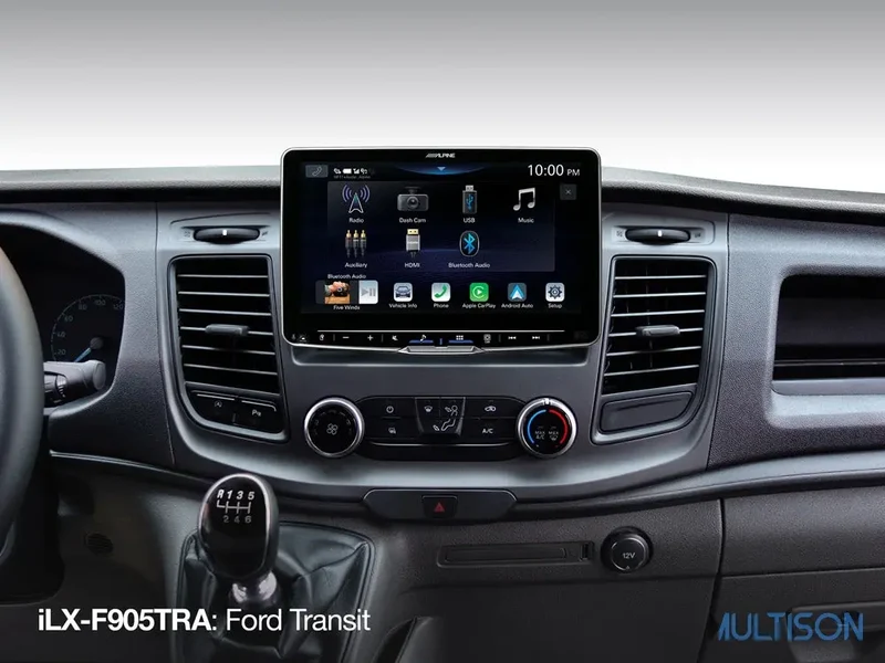 ALPINE iLX-F905TRA - Station Multimédia 9 Pouces pour Ford Transit Custom (2018 →)